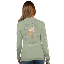 Load image into Gallery viewer, Simply Southern Consider How The Wildflowers Grow Long Sleeve Graphic Tee - Medium
