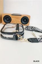 Load image into Gallery viewer, Clear Crossbody Bag with Guitar Strap
