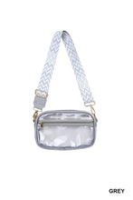 Load image into Gallery viewer, Clear Crossbody Bag with Guitar Strap
