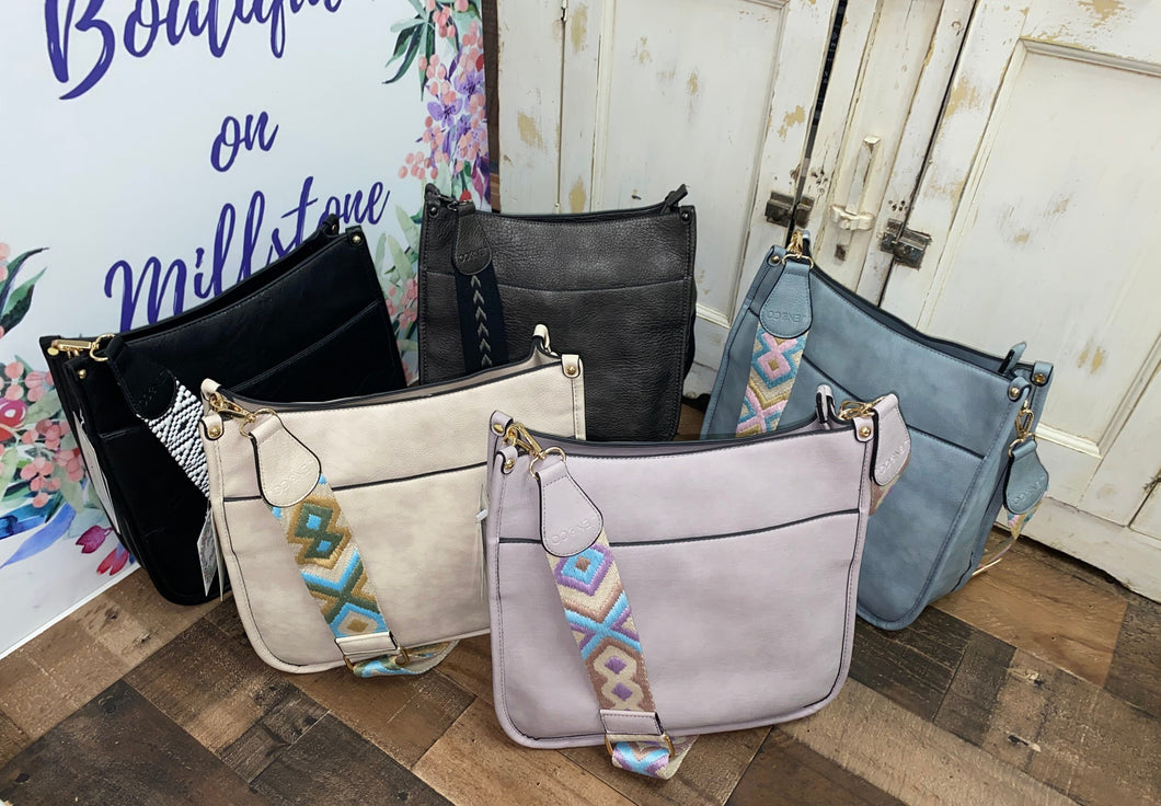 Chloe Crossbody with Adjustable Guitar Strap - 5 Colors