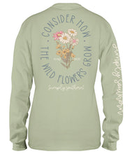Load image into Gallery viewer, Simply Southern Consider How The Wildflowers Grow Long Sleeve Graphic Tee

