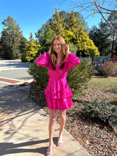 Load image into Gallery viewer, Look Of Love Fuchsia Dress
