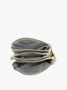 Riley Crossbody / Clutch - Gunmetal