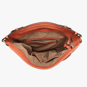 Aris Whipstitch Hobo Crossbody Bag with Guitar Strap