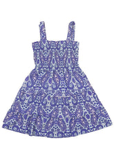 Load image into Gallery viewer, Simply Southern Blue Paisley Tiered Tank Dress
