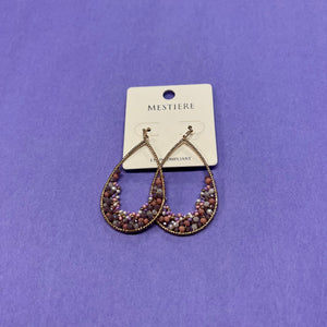 Cressida Beaded Teardrop Earrings