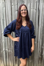 Load image into Gallery viewer, Bring on the Night Dress - Navy Blue
