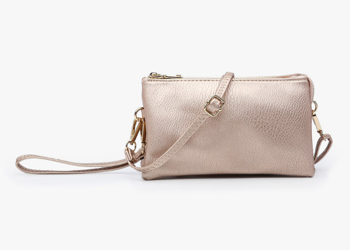 Riley Crossbody / Clutch - Black or Rose Gold