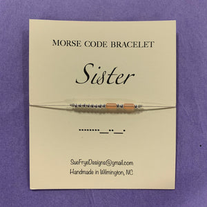 *LAST ONES* Morse Code Bracelets (1)