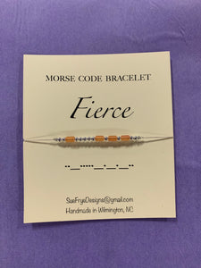 *LAST ONES* Morse Code Bracelets (2)