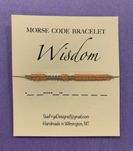 Load image into Gallery viewer, *LAST ONES* Morse Code Bracelets (2)
