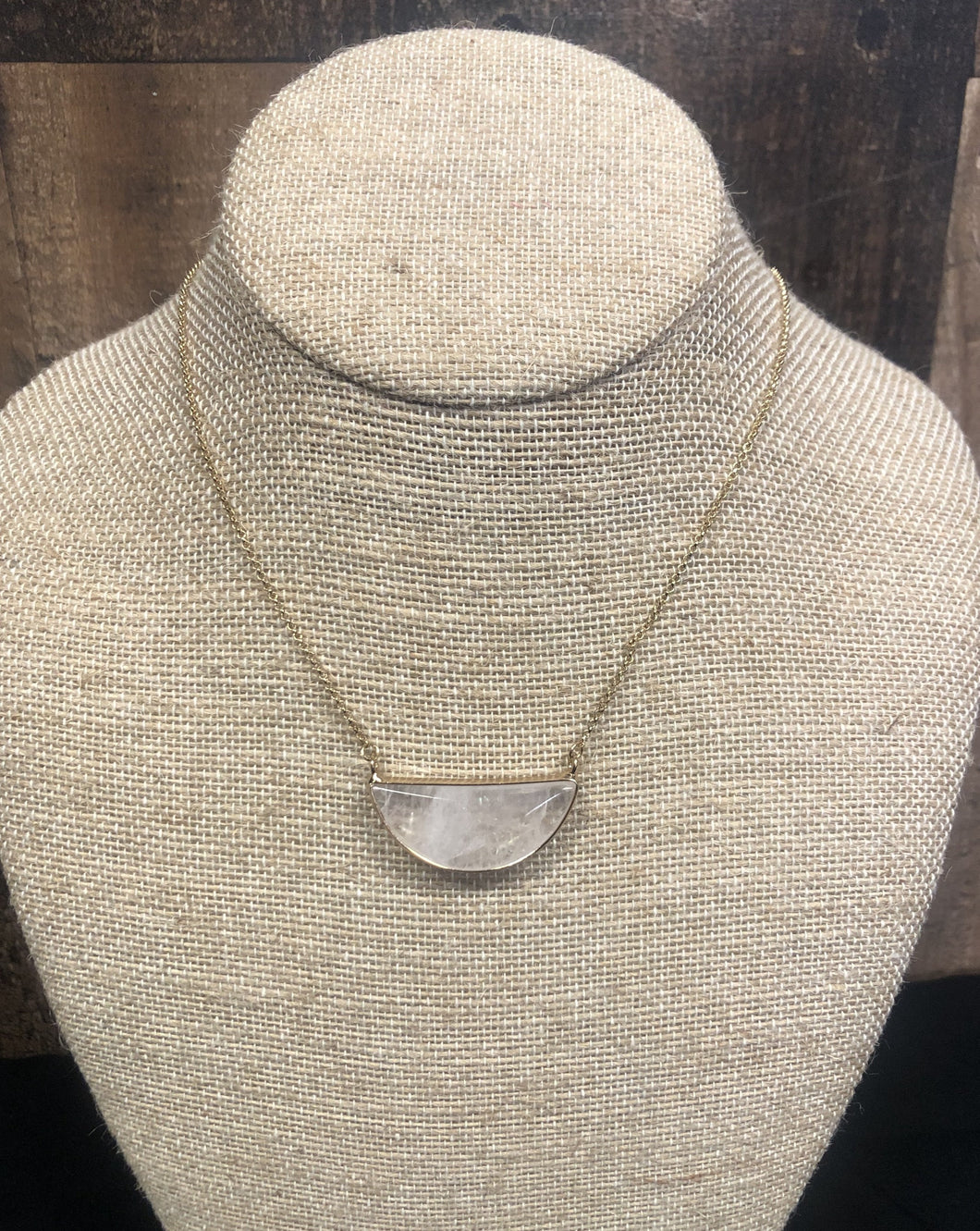 Our Braelyn Stone Necklace is a semi precious stone pendant necklace! 