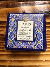 Load image into Gallery viewer, Paris - lavender, sunflower &amp; grapeseed oil Exfoliating Spa Soap
